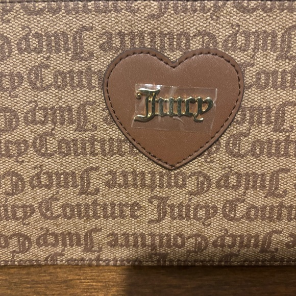 NWT Juicy Couture Brown Logo Clutch - Picture 2 of 5